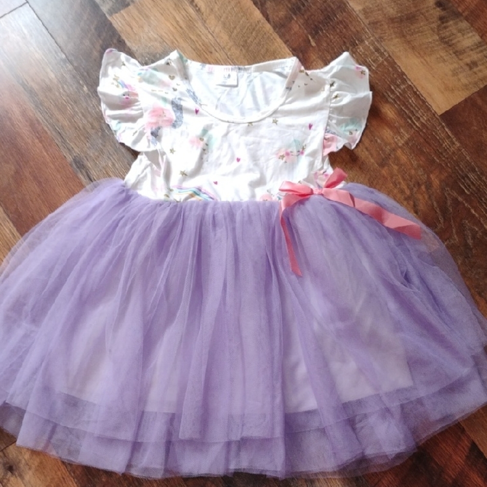 Princess Pea Girls Purple Tutu Dress 5/6